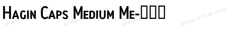 Hagin Caps Medium Me字体转换